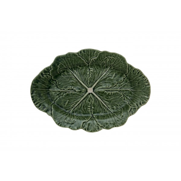 Bordallo Pinheiro- Cabbage Medium Flat Plate 37.5 cm