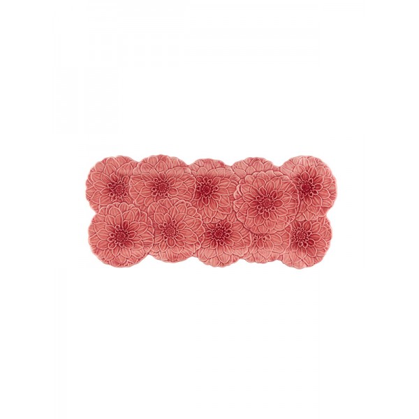 Bordallo Pinheiro-Maria Flor Pembe Dikdörtgen Servis Tabağı ( 47,0x20,0x20mm )