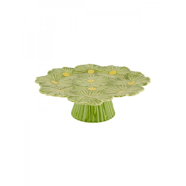 Bordallo Pinheiro-Maria Flor Yeşil Büyük Kek Standı ( 37,0x34,5x110mm )