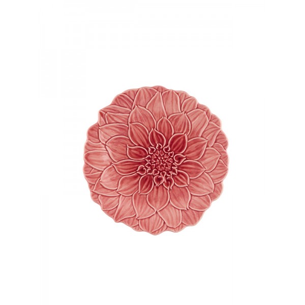 Bordallo Pinheiro-Maria Flor Pembe Çiçek Pasta Servis 23cm