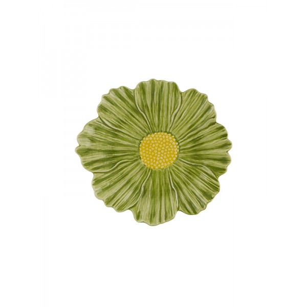 Bordallo Pinheiro-Maria Flor Yeşil Papatya Pasta Servis 23cm