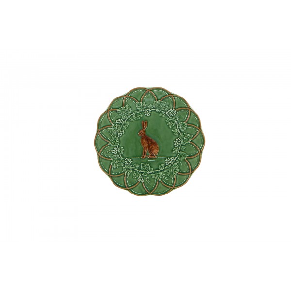 Bordallo Pinheiro- Woods Tavşan Yemek Tabak 24cm