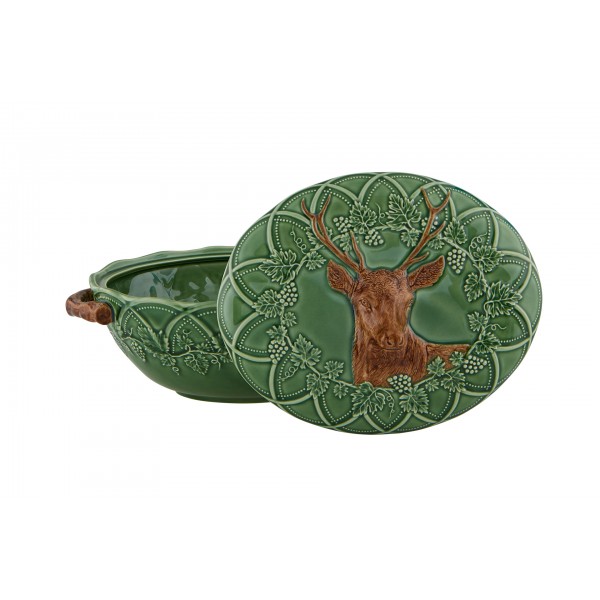Bordallo Pinheiro- Woods Geyik Kapaklı Sunumluk 3L