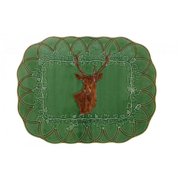 Bordallo Pinheiro- Woods Geyik Tepsi 48cm