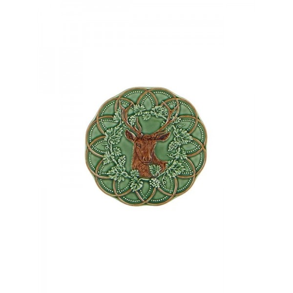 Bordallo Pinheiro- Woods Geyik Ekmek Tabak 15.5cm