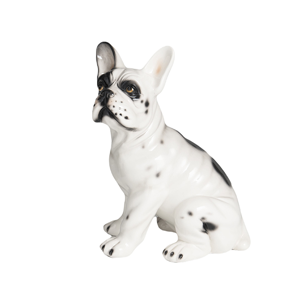 BEYAZ FRENCH BULLDOG KÖPEK BİBLO 28 CM